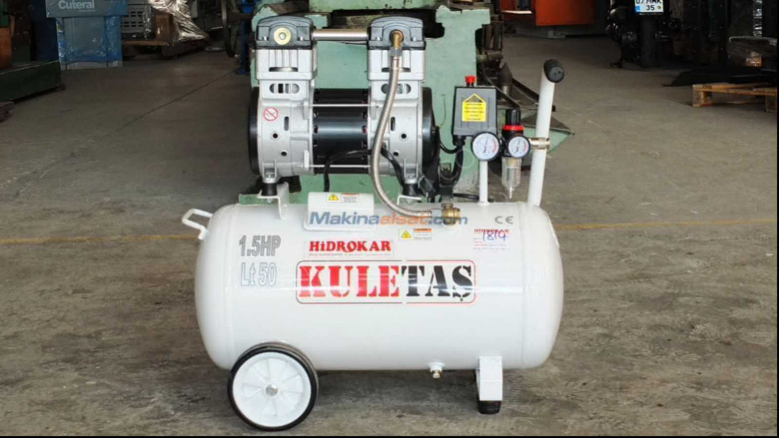 Kuletaş Süper Sessiz Yağsız 50 Litre Hava Kompresörü